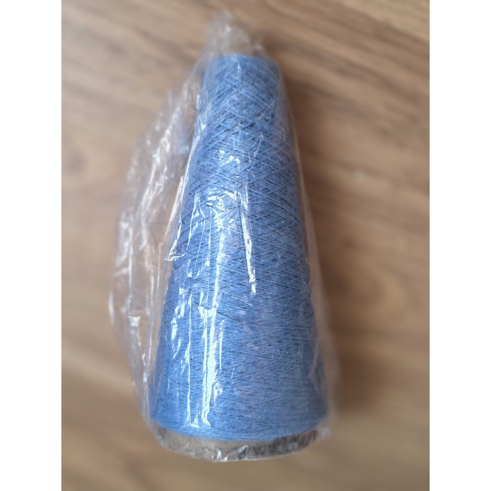 Lunatic Fringe Yarns 2 Ply Hemp Yarn In Blue Columbine New Cone